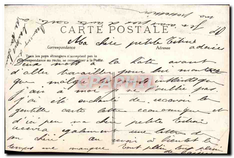 CPA Paris Promenade du Bois Boulogne — Rückseite