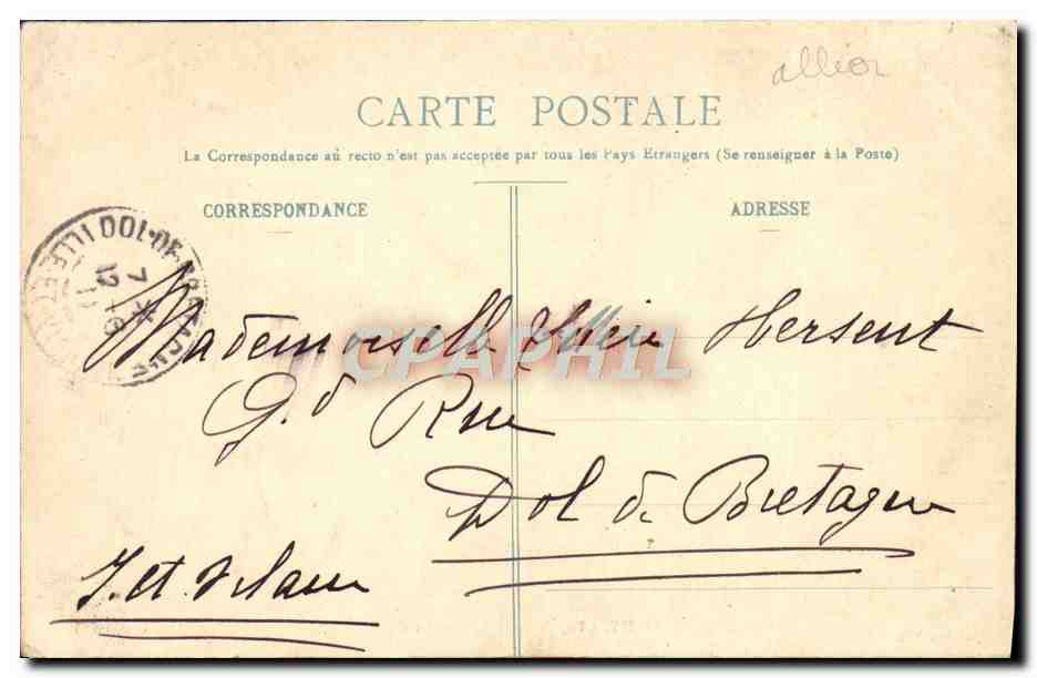 Vichy - Façade de la Source des Célestins — Éditeur P. B., Vichy — Rückseite