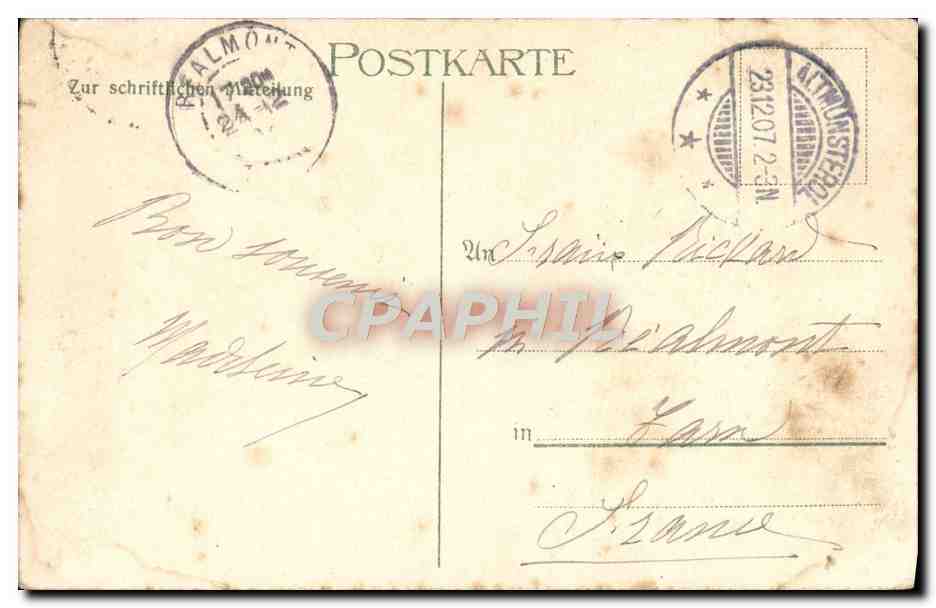 CPA Altmunsterol Montreux Vieux Strassenpartie — Verso