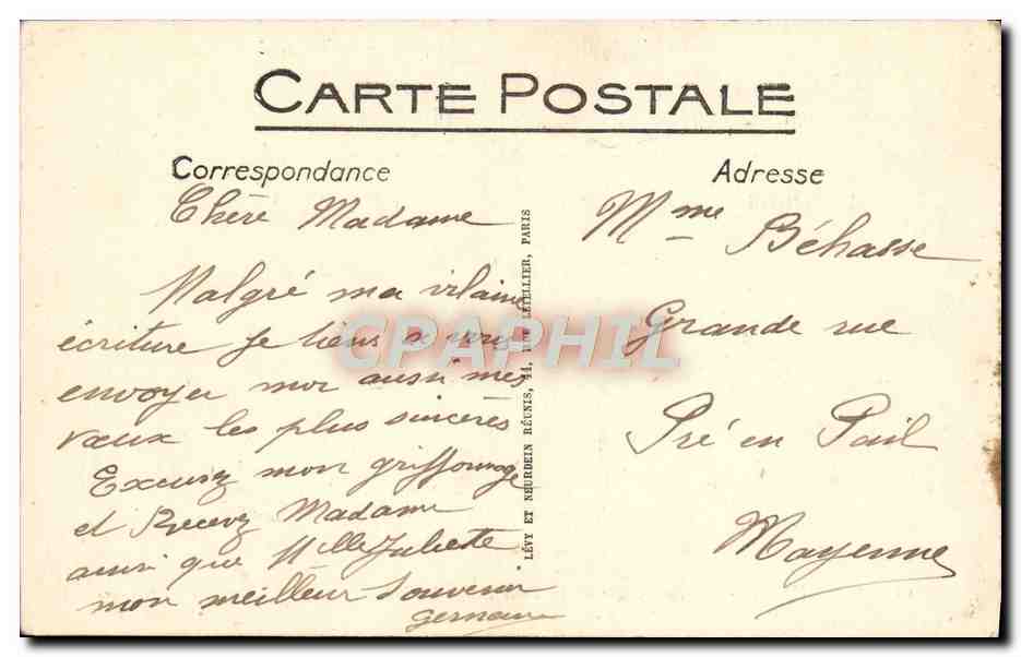 Bordeaux - La Rade, vue de la Tour Saint-Michel — Selecta, n°64 — Rückseite
