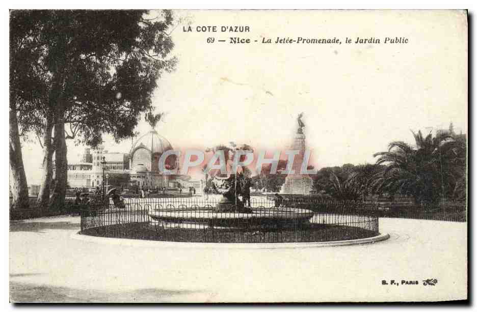 CPA La Cote d'Azur Nice La Jetee Promenade Le Jardin Public