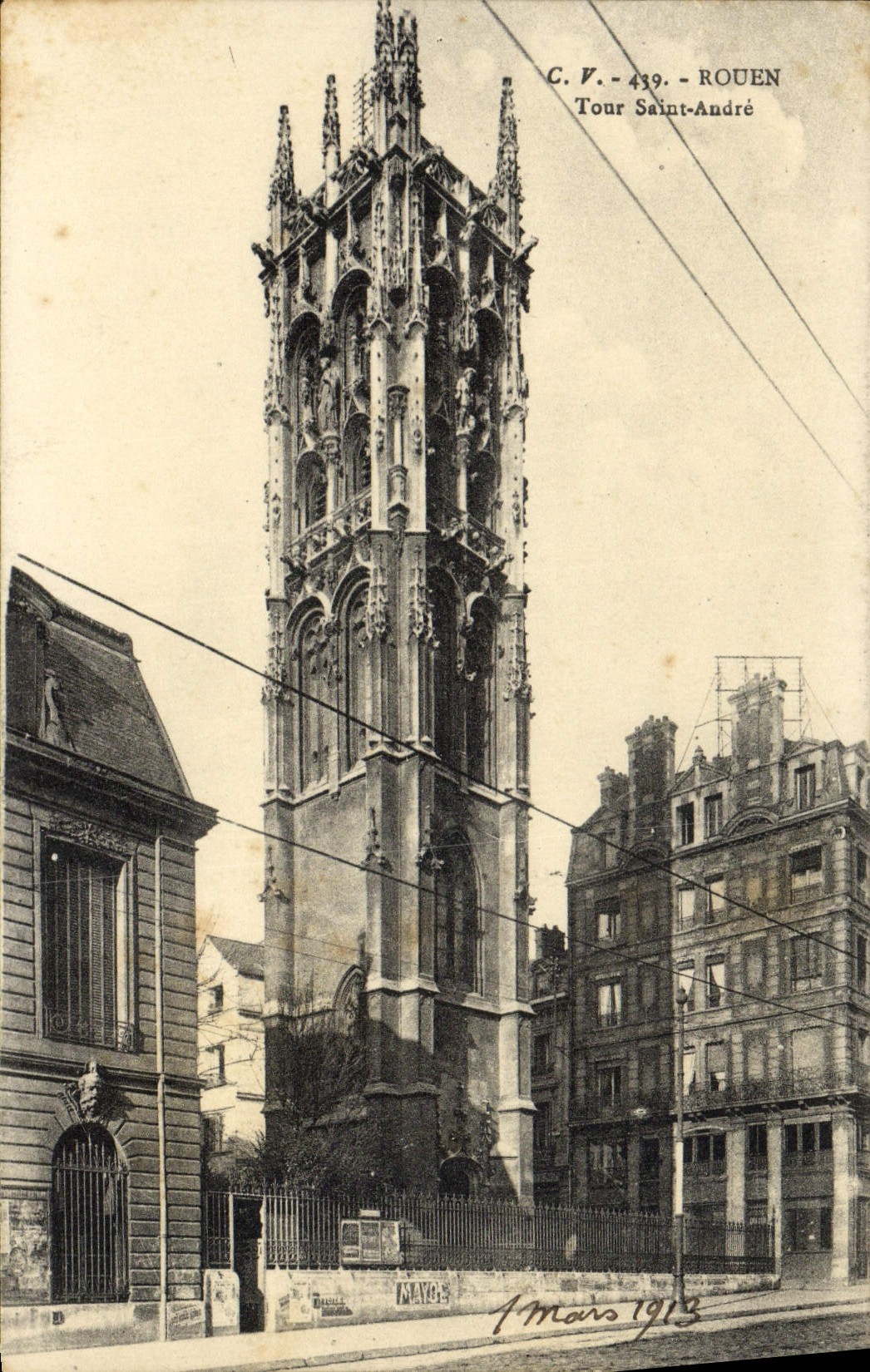 CPA Rouen Tour Saint Andre