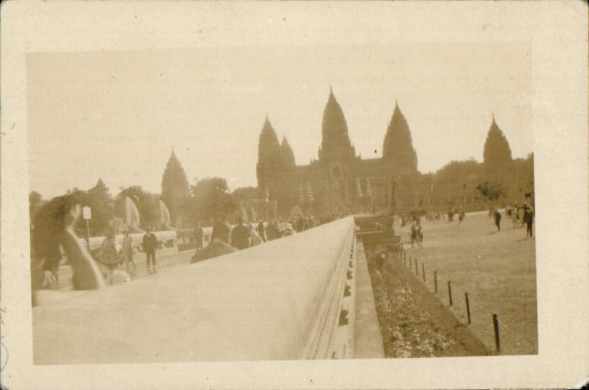 Petite photo Paris Exposition Coloniale Juillet 1931 Temple d'Angkor Vat