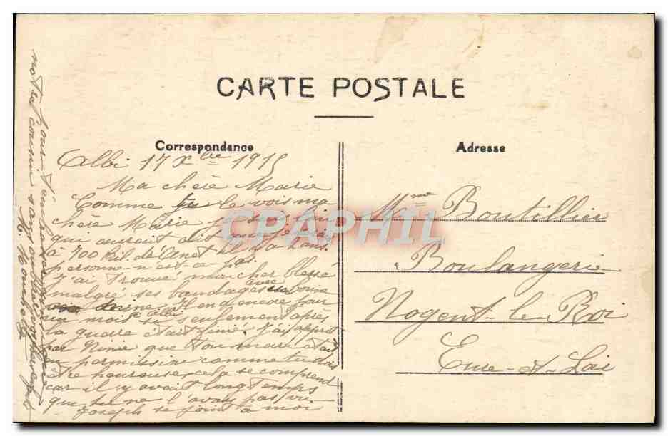 CPA Le Tarn illustre Albi Vue Generale Sur Le Tarn Et Le Faubourg De La Magdeleine — Rückseite