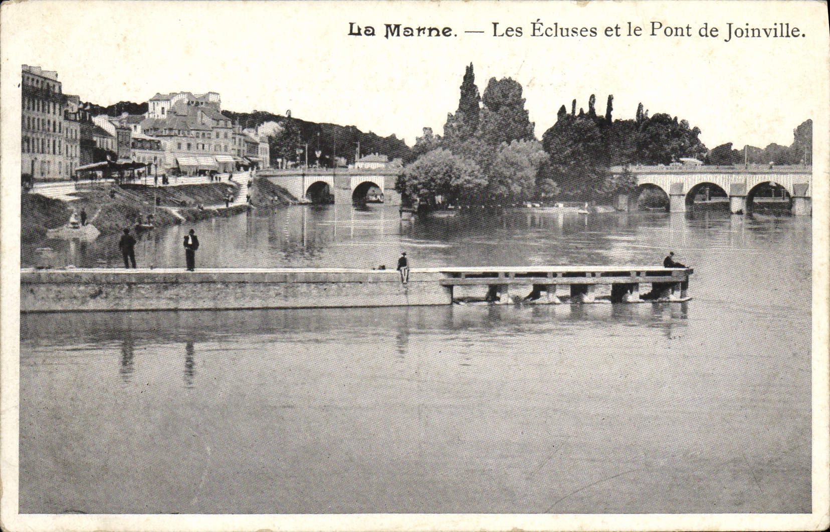 CPA La Marne Les Ecluses Et Le Pont De Joinville