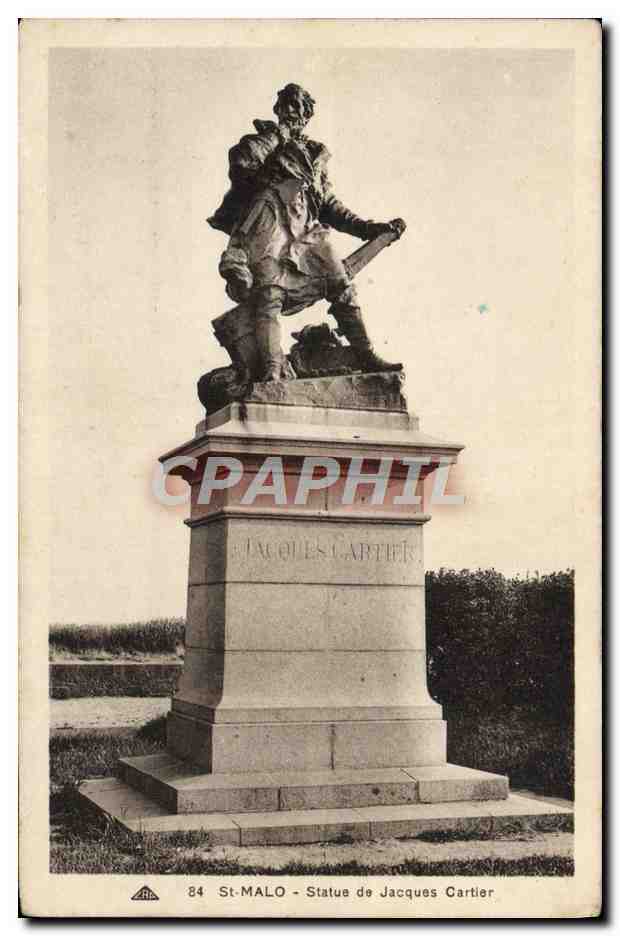 St-Malo - Statue de Jacques Cartier — éditeur : 84