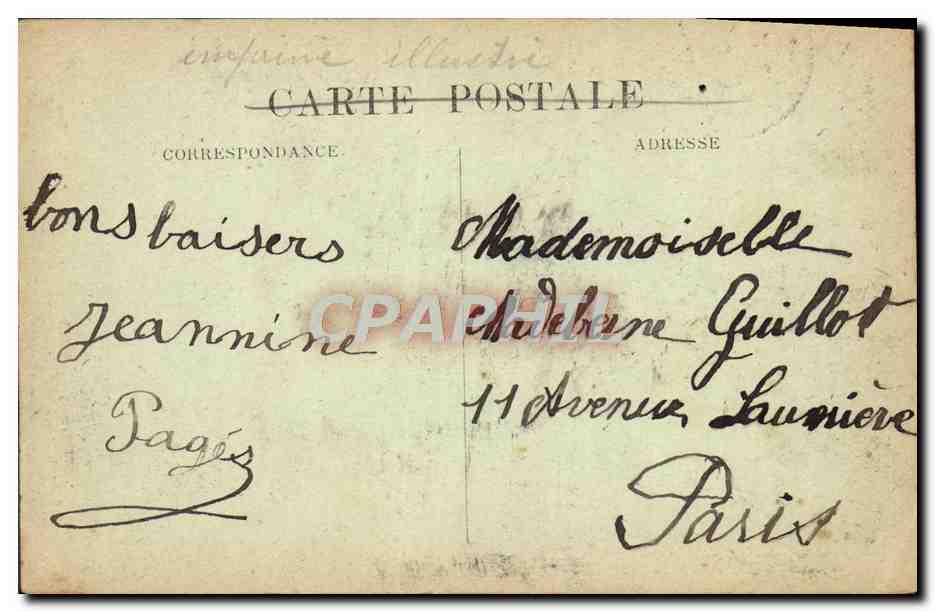 CPA Bordeaux Le Pont Vue Generale — Verso