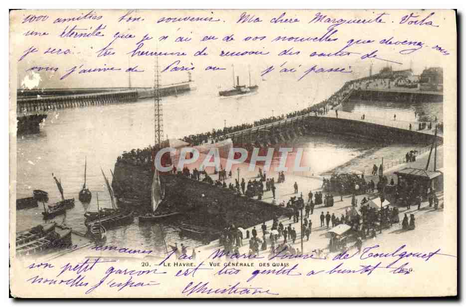 CPA Le Havre Vue Generale Des Quais