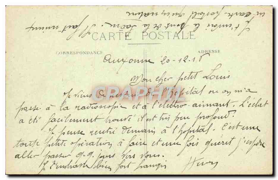 CPA Auxonne Pont sur La Saone — Rückseite