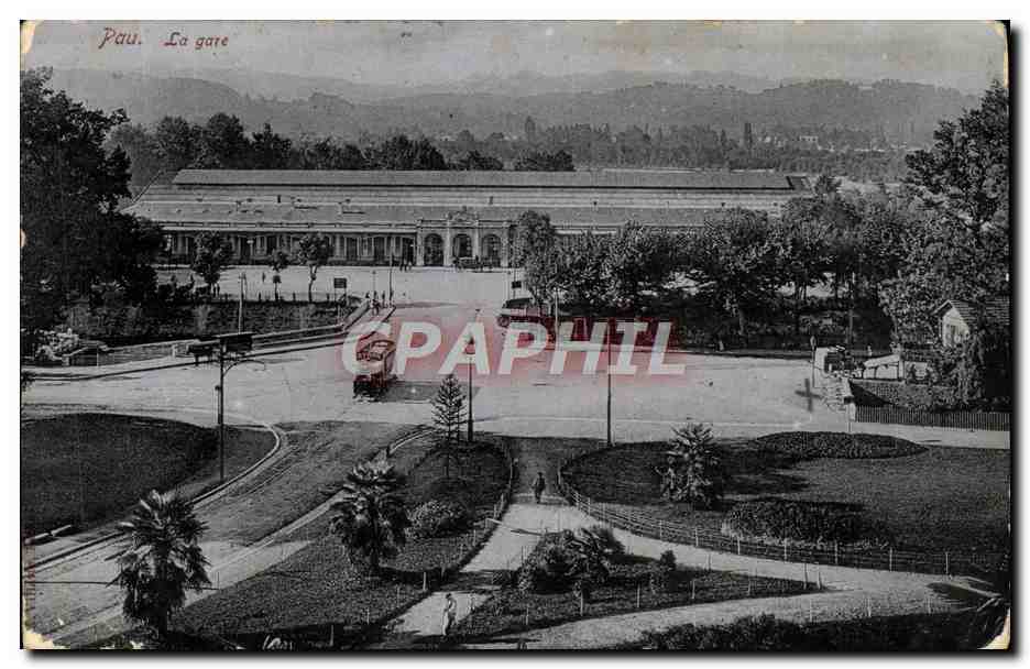 CPA Pau La Gare