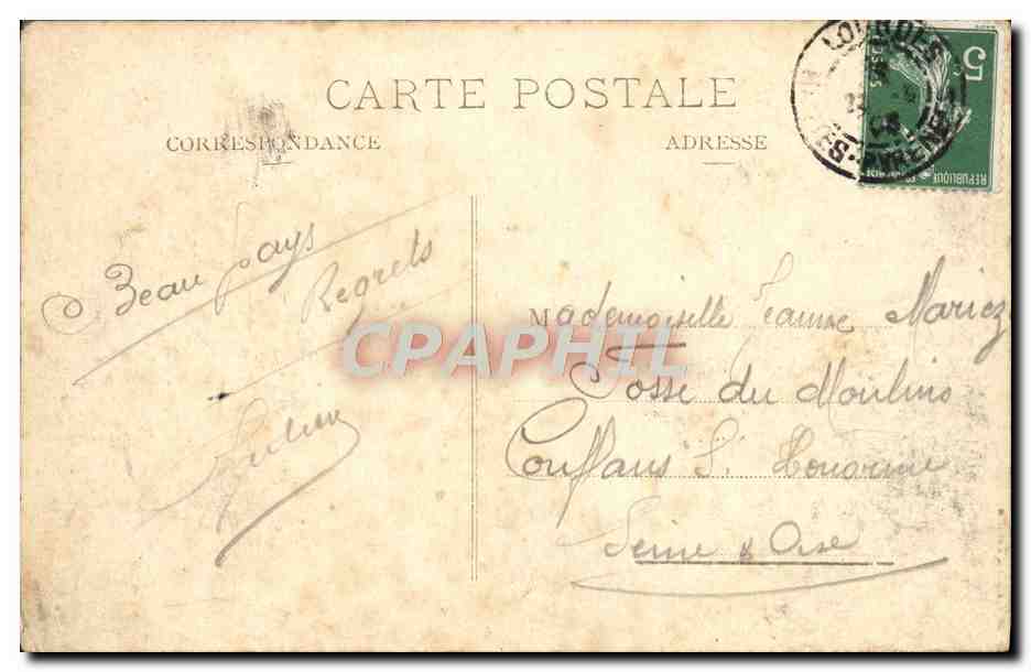 CPA Pau La Gare — Rückseite