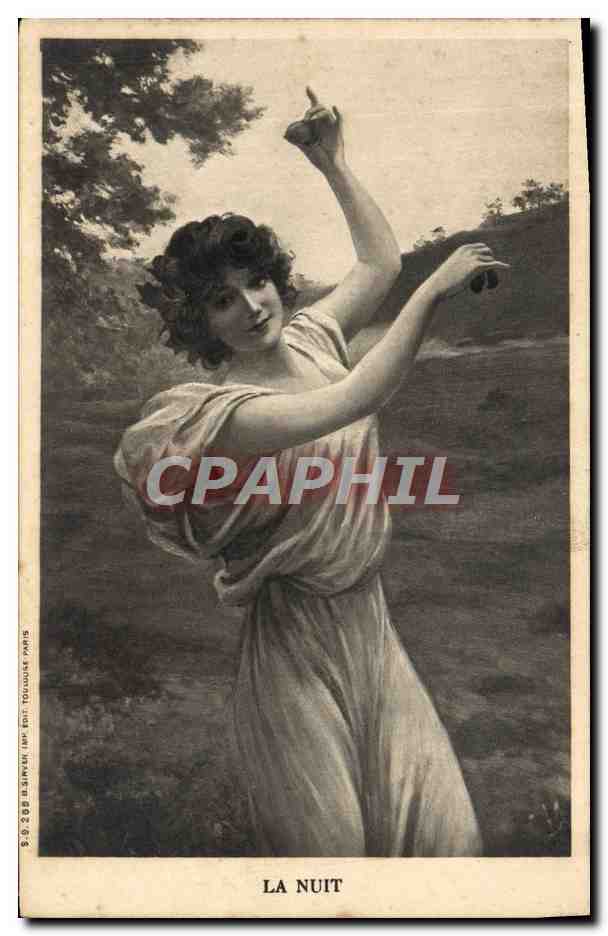 La Nuit — Sujet mythologique — S. & J. B. Sivier, IPP, Édit. Touloquet, Paris