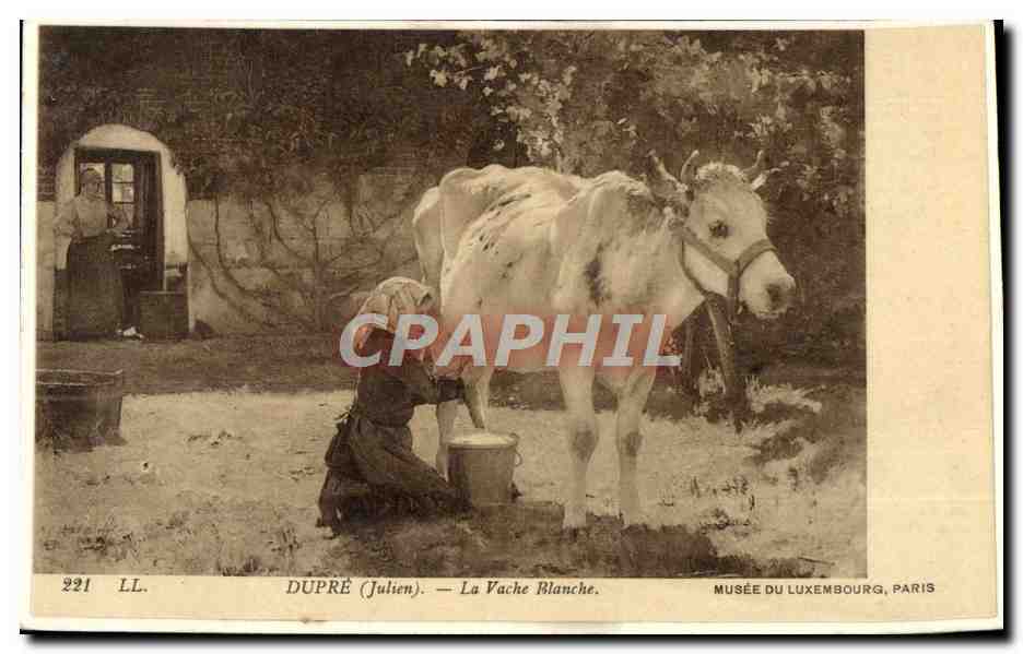 CPA Dupre La Vache Blanche Musee Du Luxembourg Paris