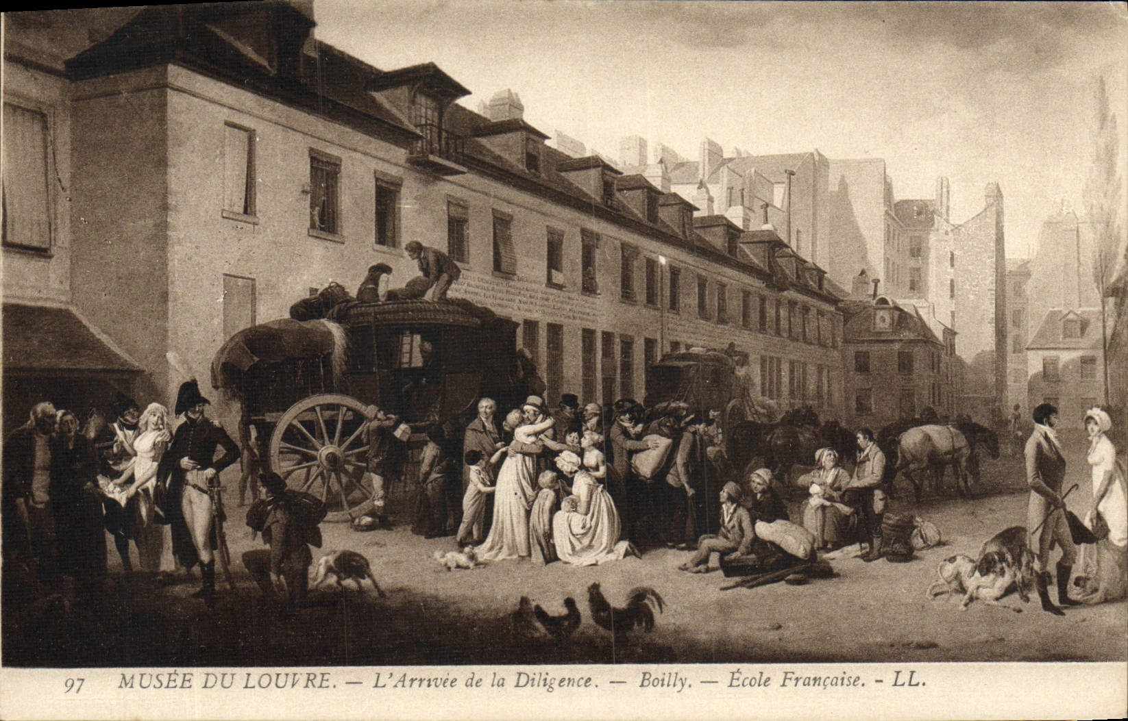 CPA Musee Du Louvre L'Arrivee De La Diligence Boilly Ecole Francaise