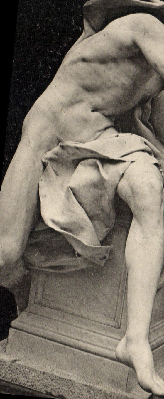 Détail de la statue du « Baigneur » — Paris — Éditeur non visible