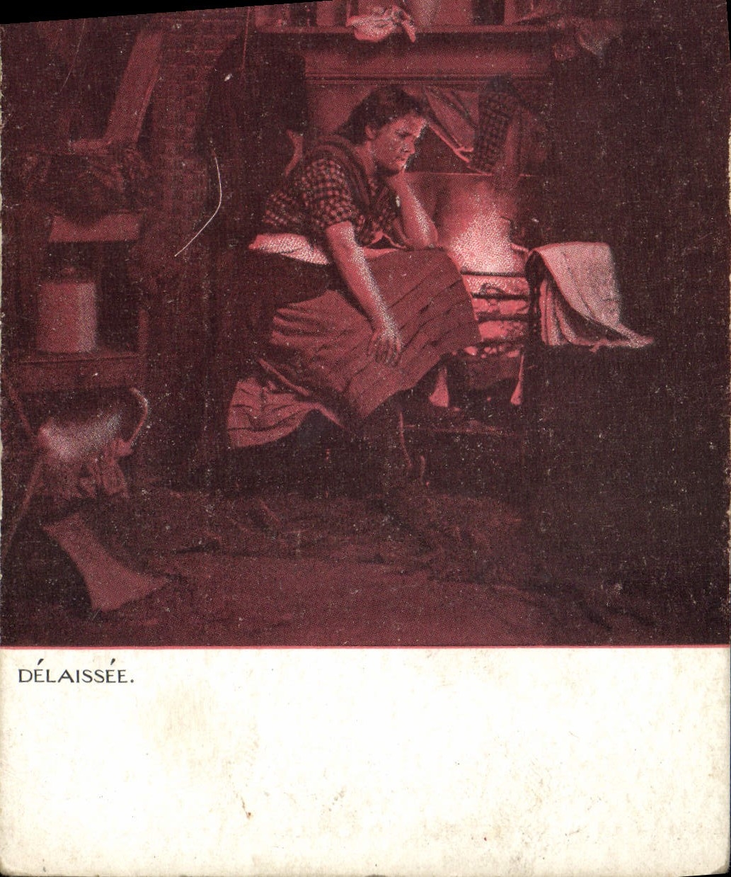 CPA Delaissee Femme