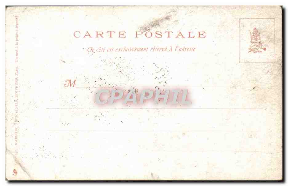 CPA Delaissee Femme — Verso