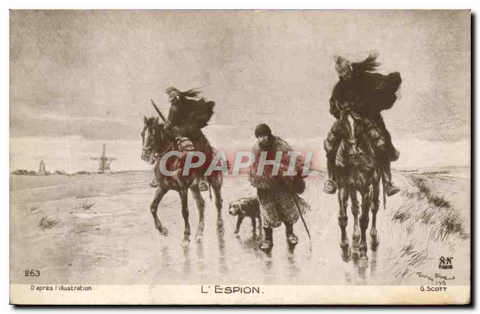 CPA D'Apres l'Illustration L'Espion Militaria