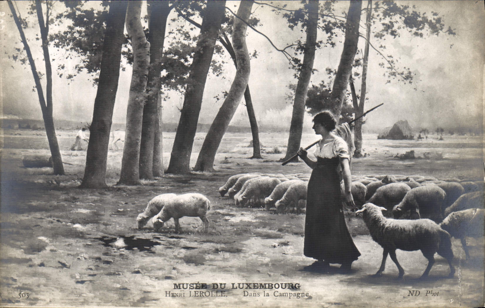 CPA Musee Du Luxembourg Henri Lerolle dans la campagne Moutons