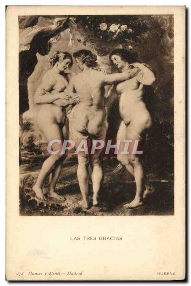 CPA Las Tres Gracias Madrid Rubens