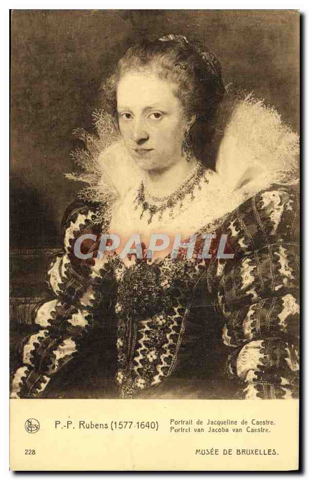 CPA Rubens Portrait De Jacqueline De Caestre Musee de Bruxelles