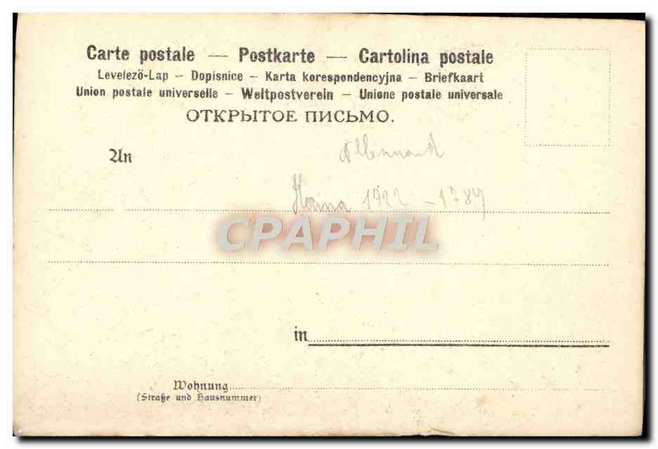 CPA Tischbein Konigin Luise Berlin — Verso