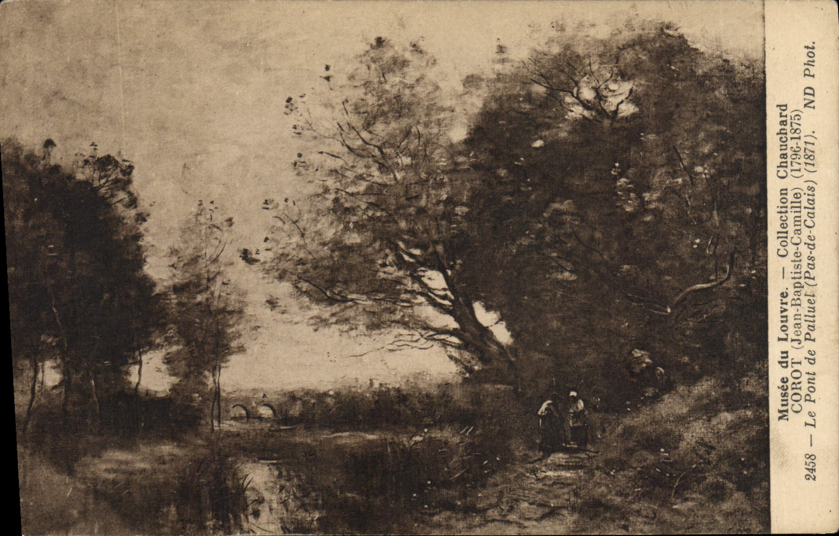 CPA Musee Du Louvre Collection Chauchard Corot Le Pont De Palluel