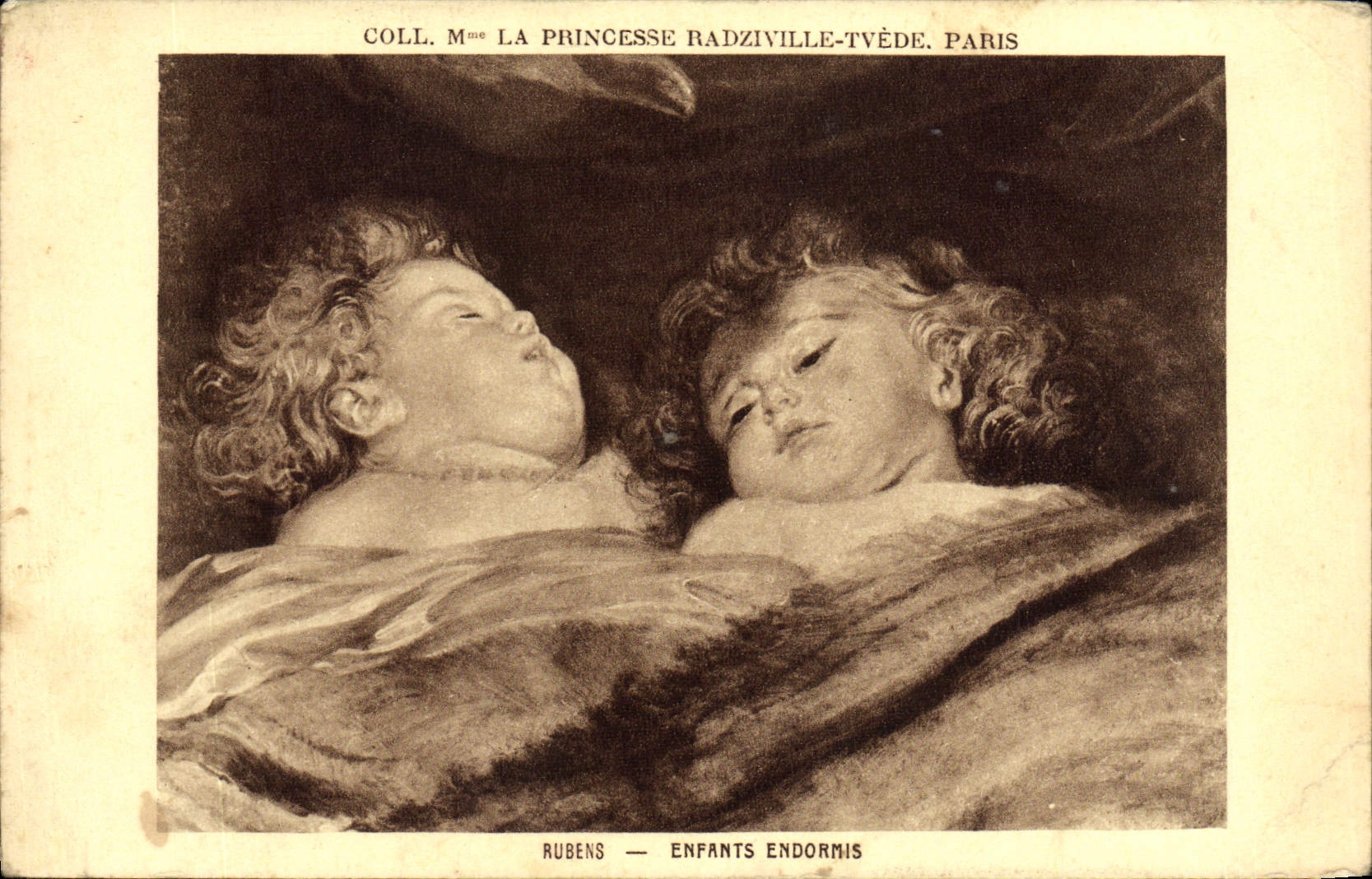 Asleep Children — Rubens — Collection Madame la Princesse Radziville-Tvède, Paris