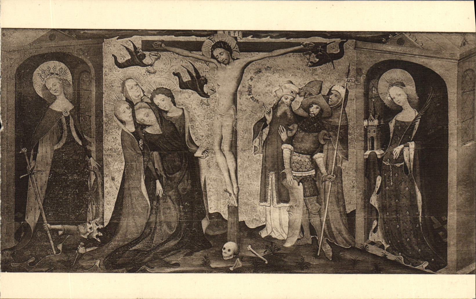 CPA Bruges Cathedrale St Sauveur Peintre brugeois vers 1400