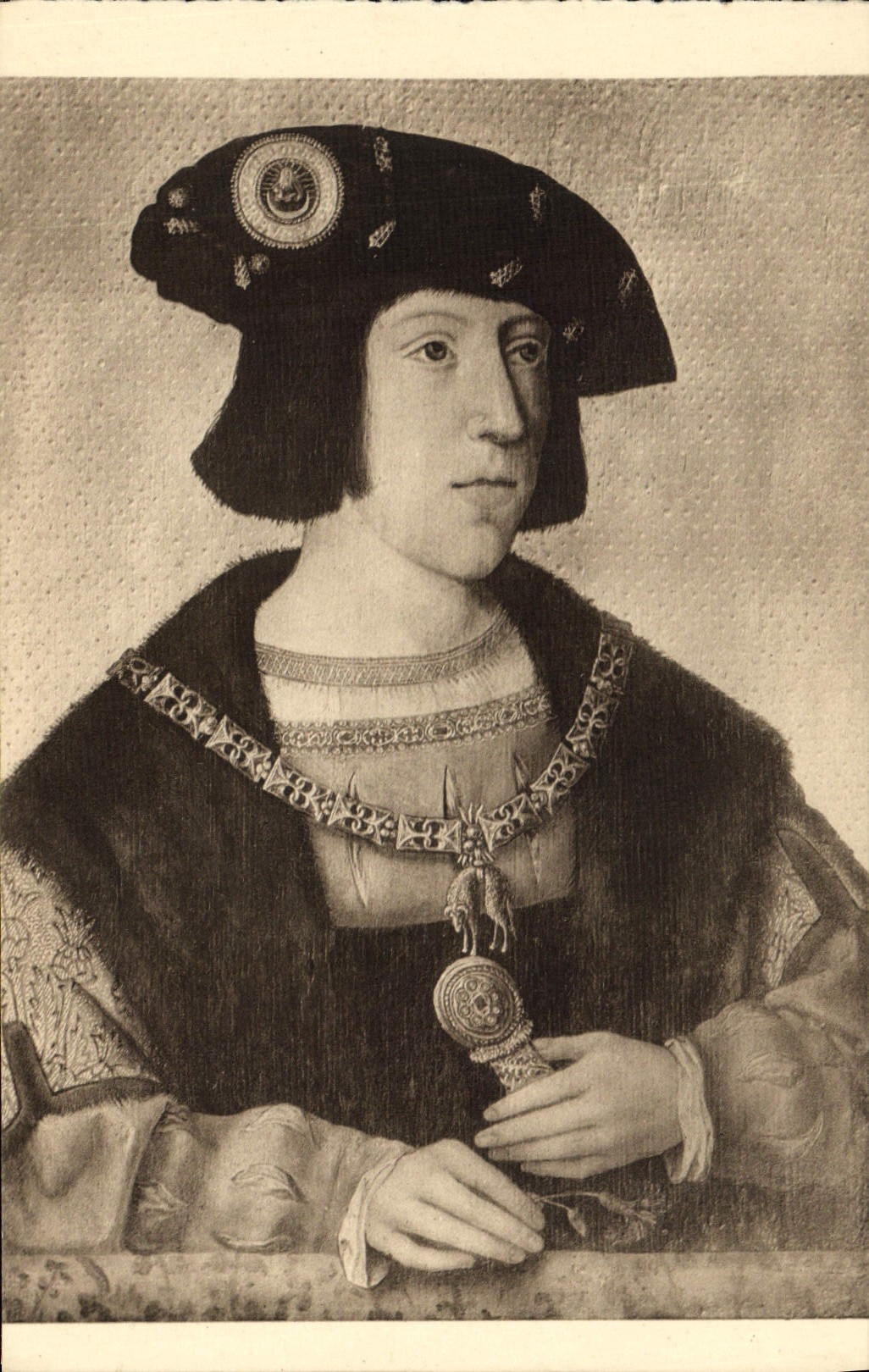 CPA Bruges Cathedrale St Sauveur Portrait de Charles Quint