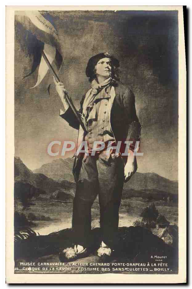 CPA Musee Carnavalet Lacteur Chenard Porte Drapeau A La Fete Costume des Sans culottes Boilly