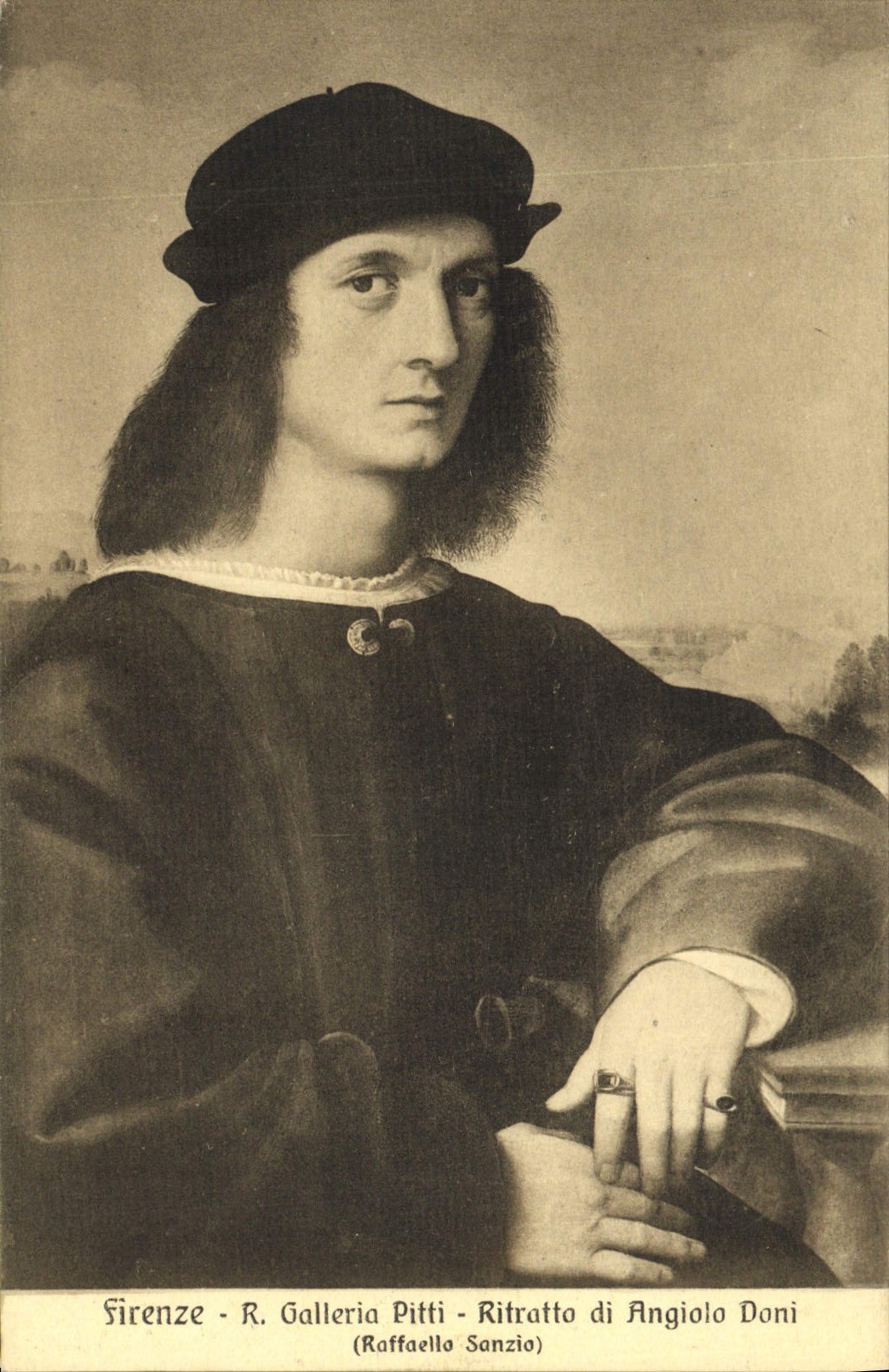 CPA Firenze Galleria Pitti Ritratto Di Angiolo Doni Raffaello Sanzio