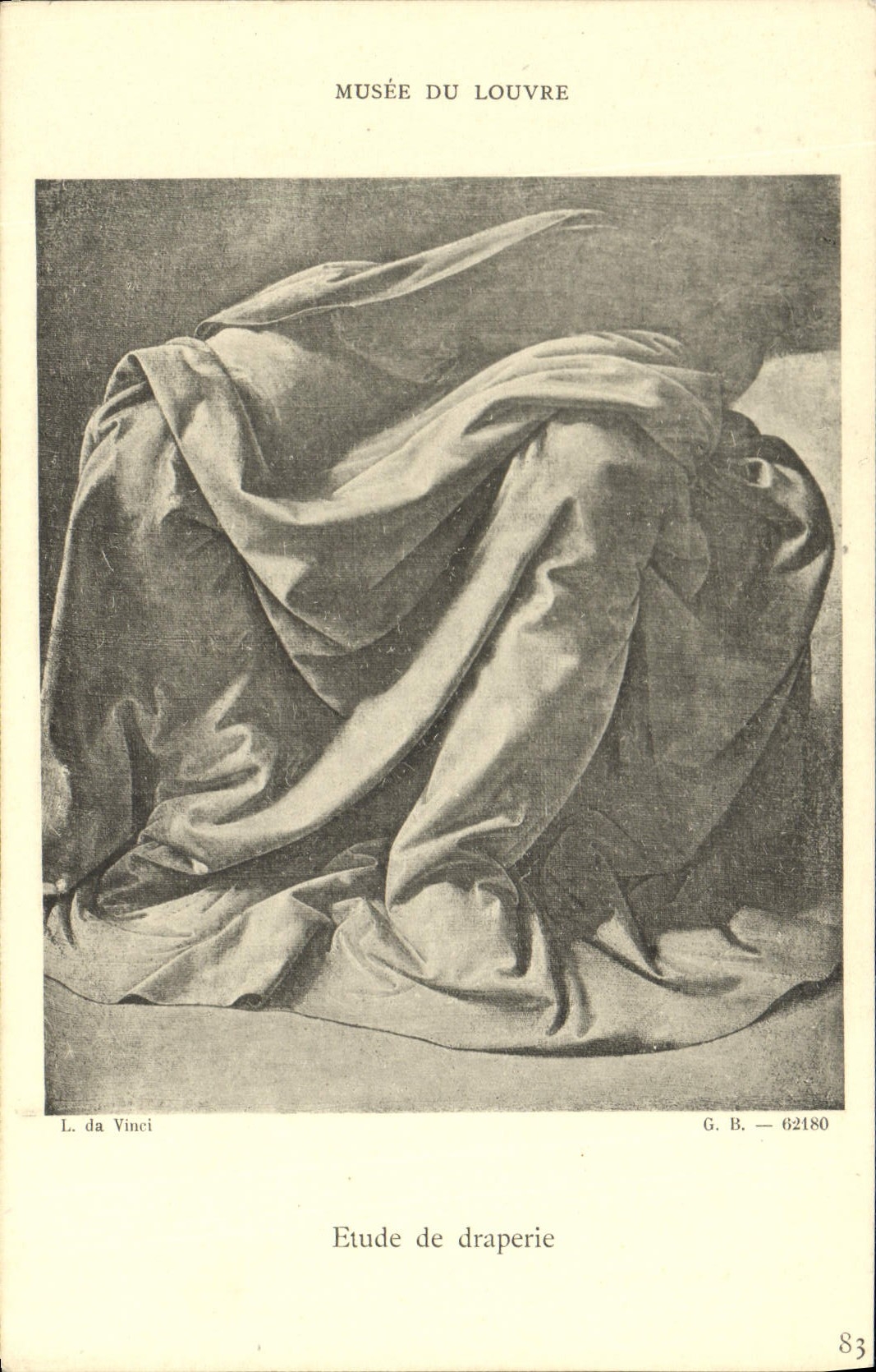 CPA Musee Du Louvre Etude De Draperie