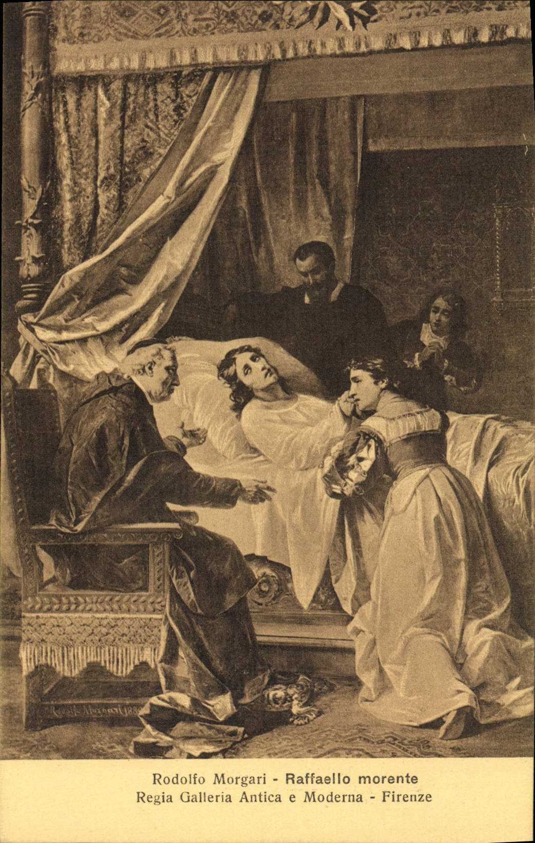 CPA Rodolfo Morgari Raffaello Morente Regia Galleria Antica e Moderna Firenze