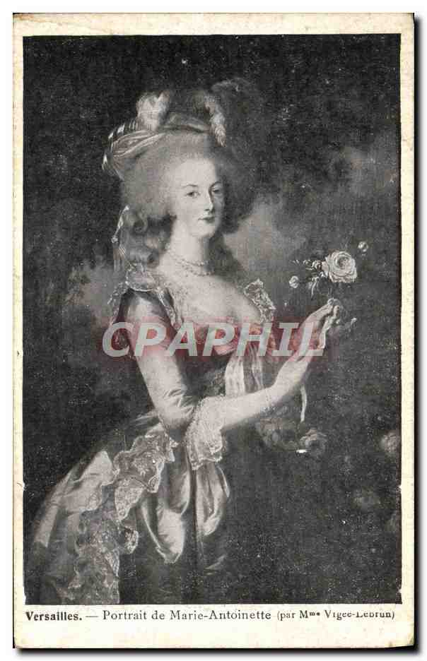 CPA Versailles Portrait De Marie Antoinette par Mme Vigee Lebrun