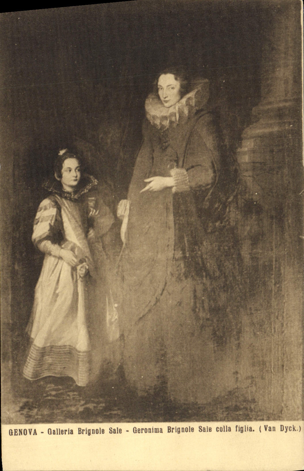 CPA Genova Galleria Brignole Sale Geronima Brignole Colla figlia Van Dyck