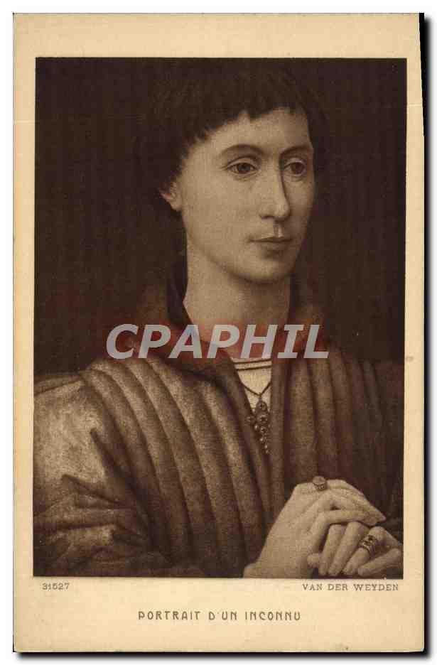 CPA Van Der Weyden Portrait D'Un Inconnu