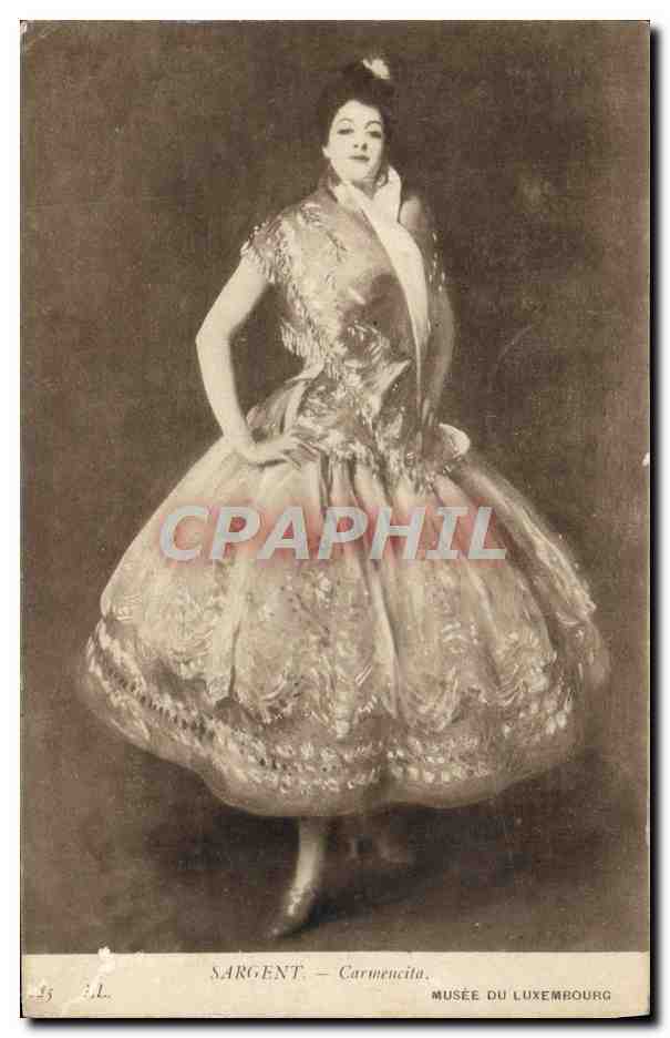 CPA Sargent Carmencita Musee Du Luxembourg