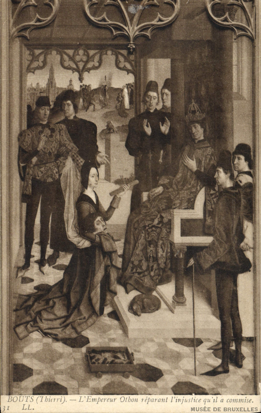 Der Kaiser Othon, der den Fehler, den er begangen hat, wiedergutmacht — Bouts (Tibérii) — Museum von Brüssel