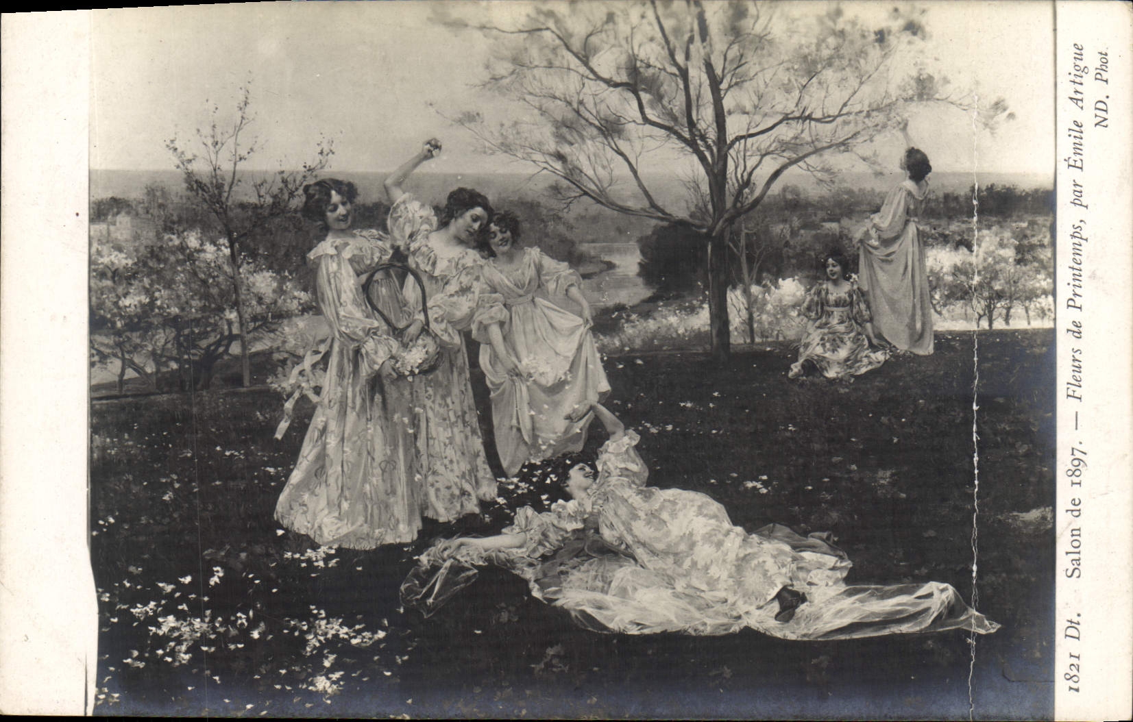 CPA Salon De 1897 Fleurs De Printemps Par Emile Artigue
