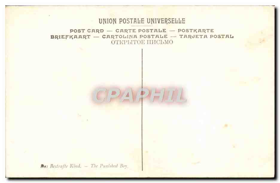 CPA L'Epiche L'Enfant En Penitence Musee Saint Pierre Lyon — Verso