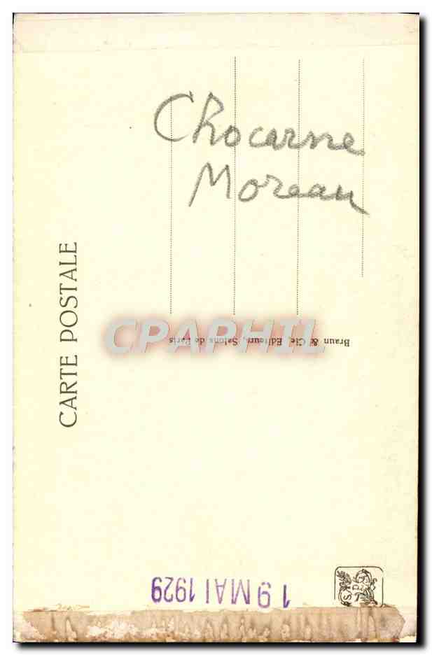 CPA Un Dressage Chocarne Moreau Chien — Rückseite