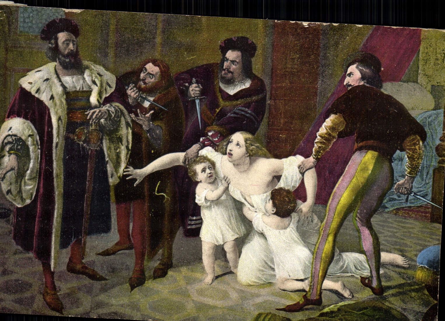 CPA Musee russe de l'empereur Alexandre III Briulov La mort d'Ines de Castro