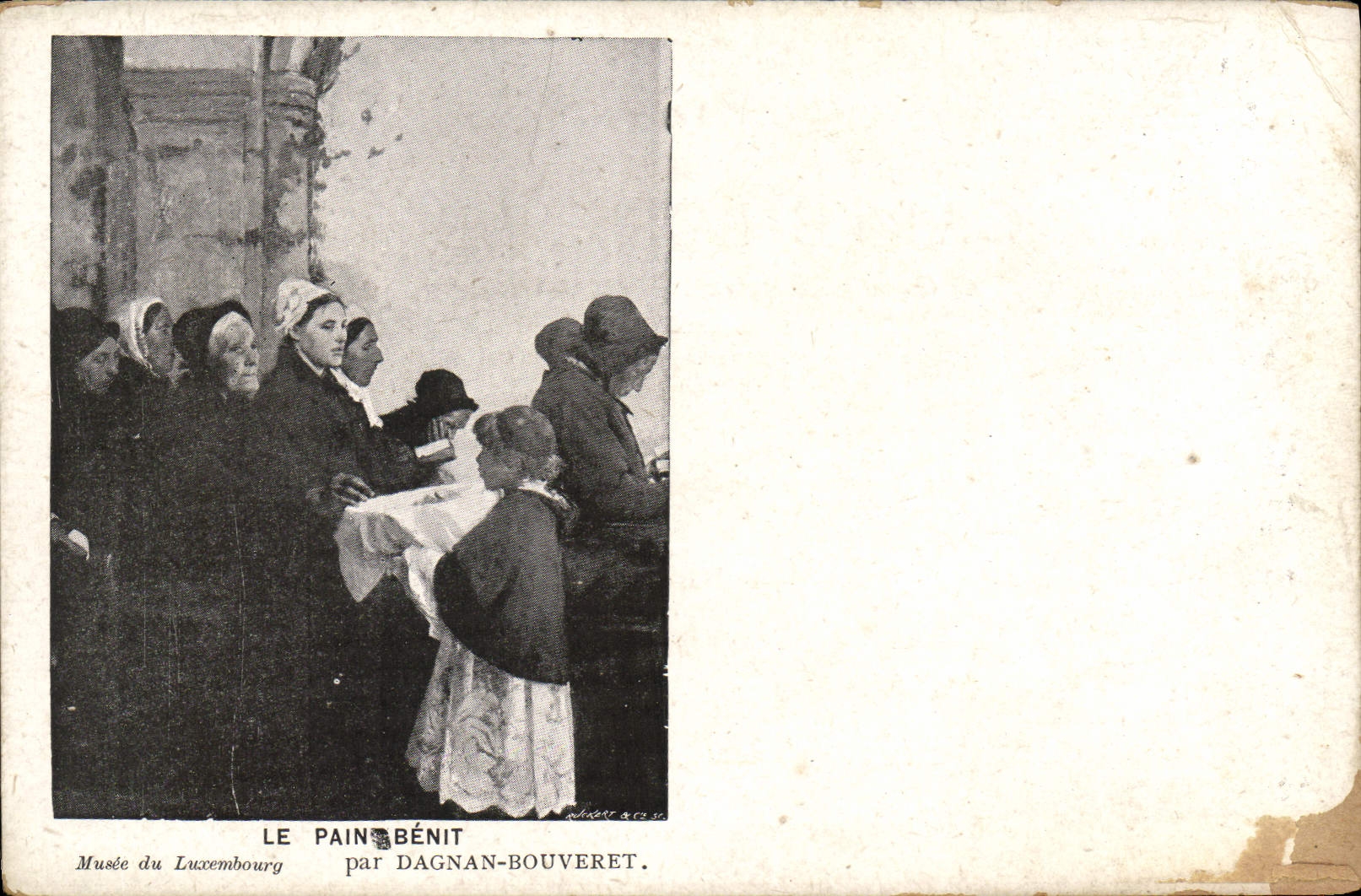 CPA Le Pain benit Par Dagnan Bouveret musee du Luxembourg 