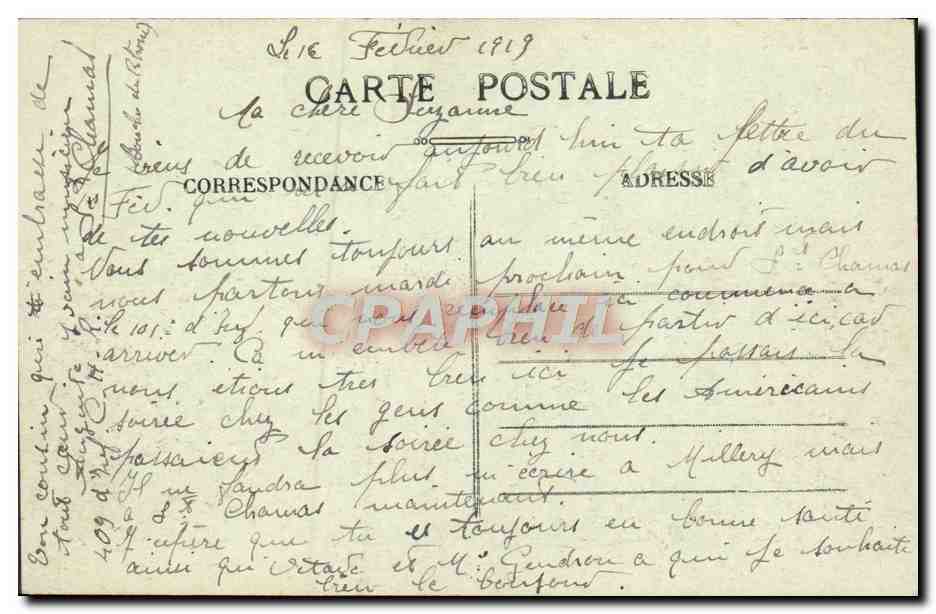 CPA Lyon La Prefecture Construite En 1885 Par Louvier — Rückseite