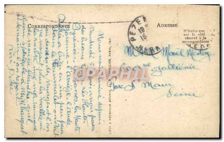 CPA Carcassonne La Montee De La Porte De l'Aude — Rückseite
