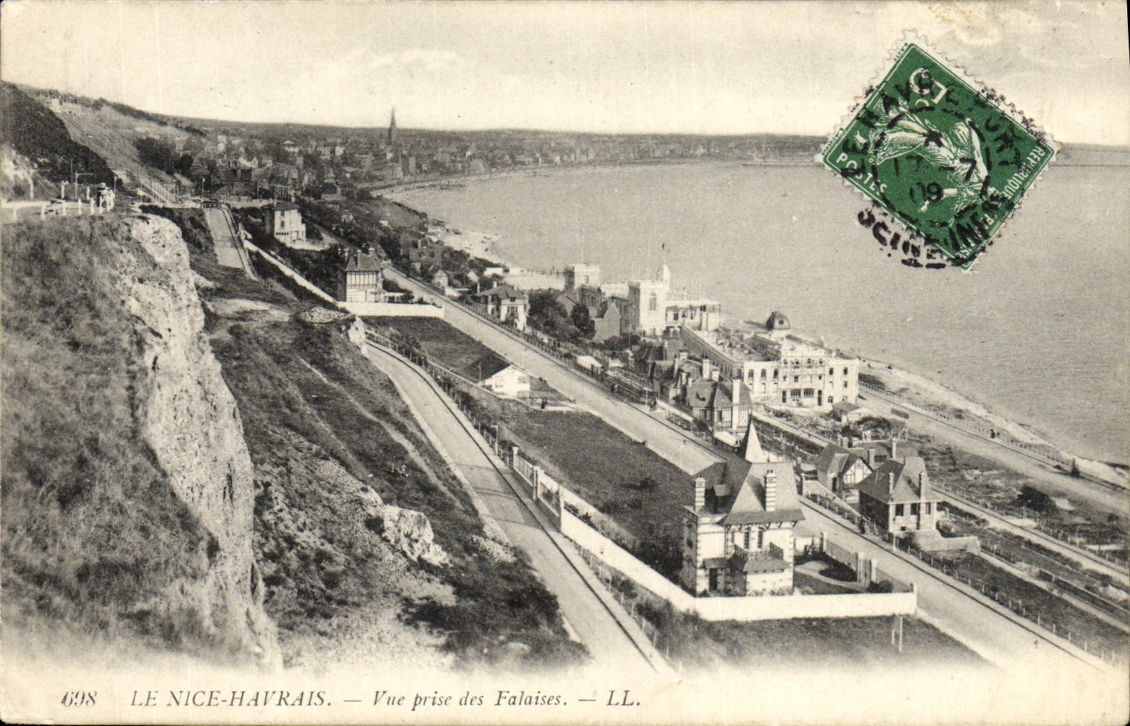 CPA Le Nice Havrais Vue Prise Des Falaises