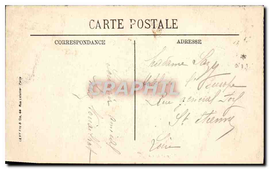 CPA Biarritz La Villa Belza Et La Cote Des Basque — Verso