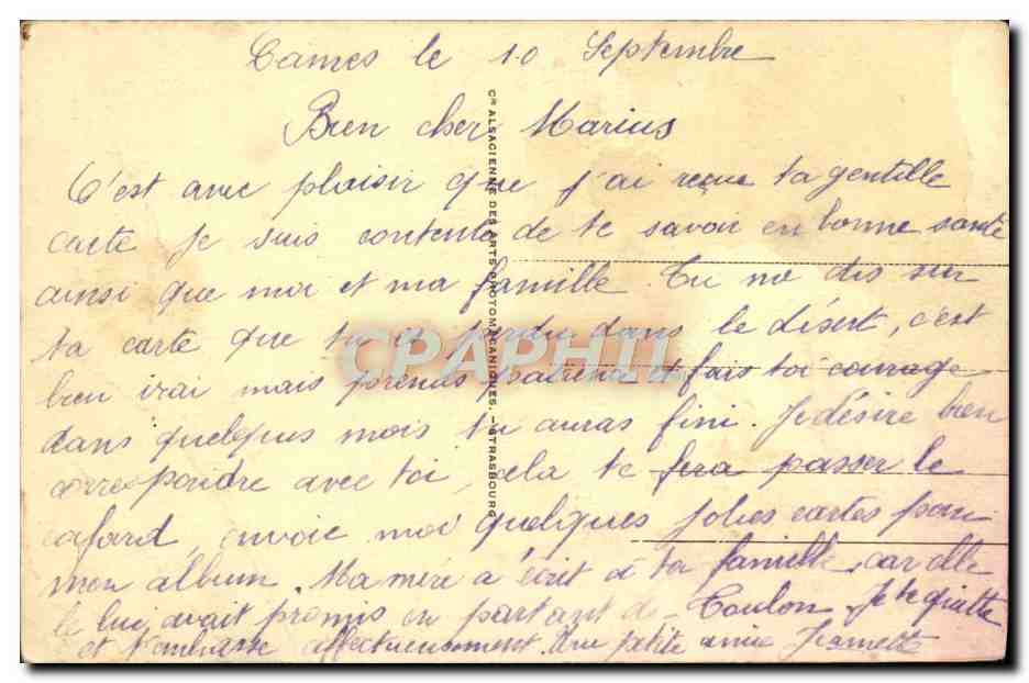 CPA Cannes Le Casino Municipal Et La Jolie Promenade Edouard VII — Verso