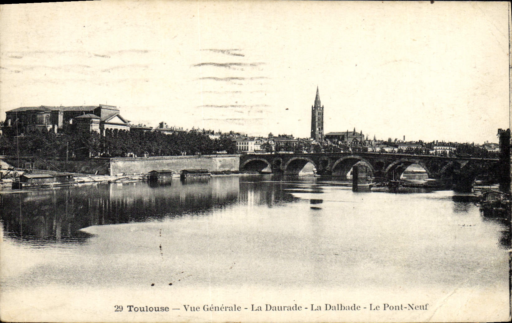 CPA Toulouse Vue Generale La Daurade La Dalbade Le Pont Neuf
